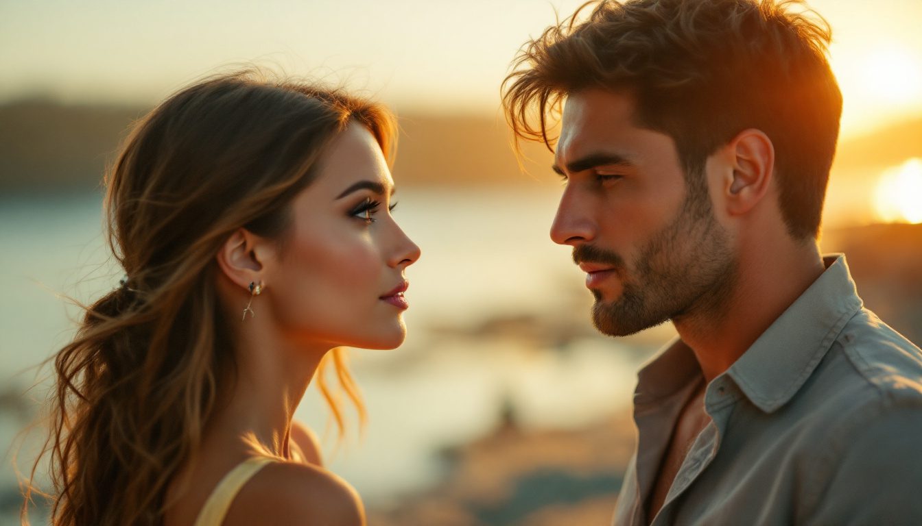 How Women Fall In Love: The Four-Step Process Revealed 24 A Woman Assessing A Man’s Emotional Consistency, Representing The Stage Where Women Test Before Fully Investing In Love.