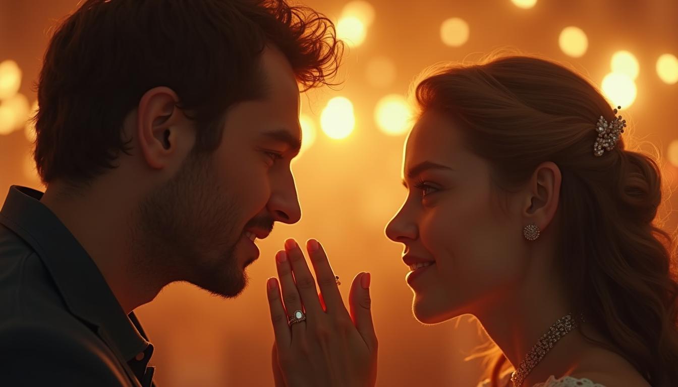 Does A Married Woman Have Feelings For You? Here’s How To Know 34 A Married Woman Subtly Looking At A Man With Interest, Symbolizing Hidden Attraction And Emotional Connection.