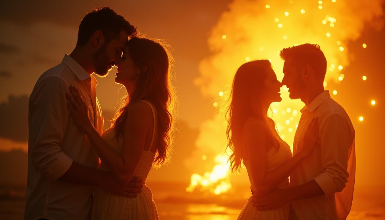 Attraction Polarity Explained: Why Opposites Attract And How To Use It To Your Advantage 40 Comparison Of A Couple Before And After Restoring Attraction Polarity, Demonstrating How To Rekindle Passion In Long-Term Relationships.