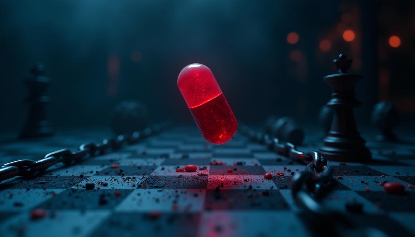 The Dark Psychology Behind The Red Pill: What You Need To Know 38 The Dark Psychology Behind The Red Pill Ideology—Illustration Of A Red Pill Floating In An Eerie, Shadowy Atmosphere Representing Manipulation And Control.