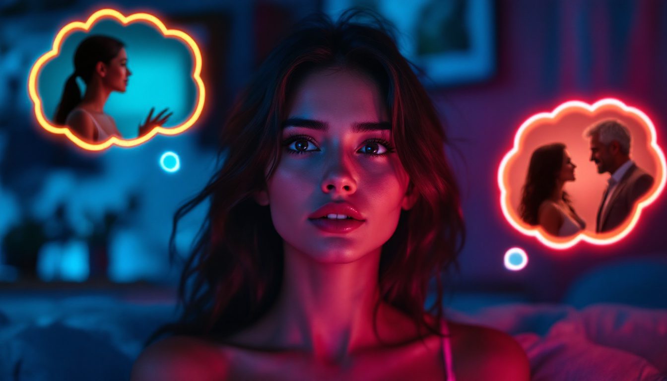 Age Objection In Dating: What To Do When Her Parents Say You’re Too Old 27 Illustration Of A Woman Conflicted Between Parental Approval And Personal Happiness In Dating.