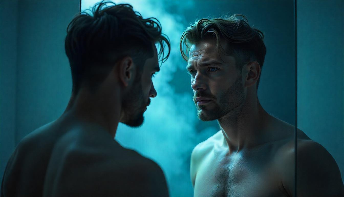 Why Do I Love Slutty Women? The Dark Psychology Of Sexual Projection 69 Man Facing His Own Erotic Shadow In Reflection — Ending Sexual Projection And Regaining Self-Possession.