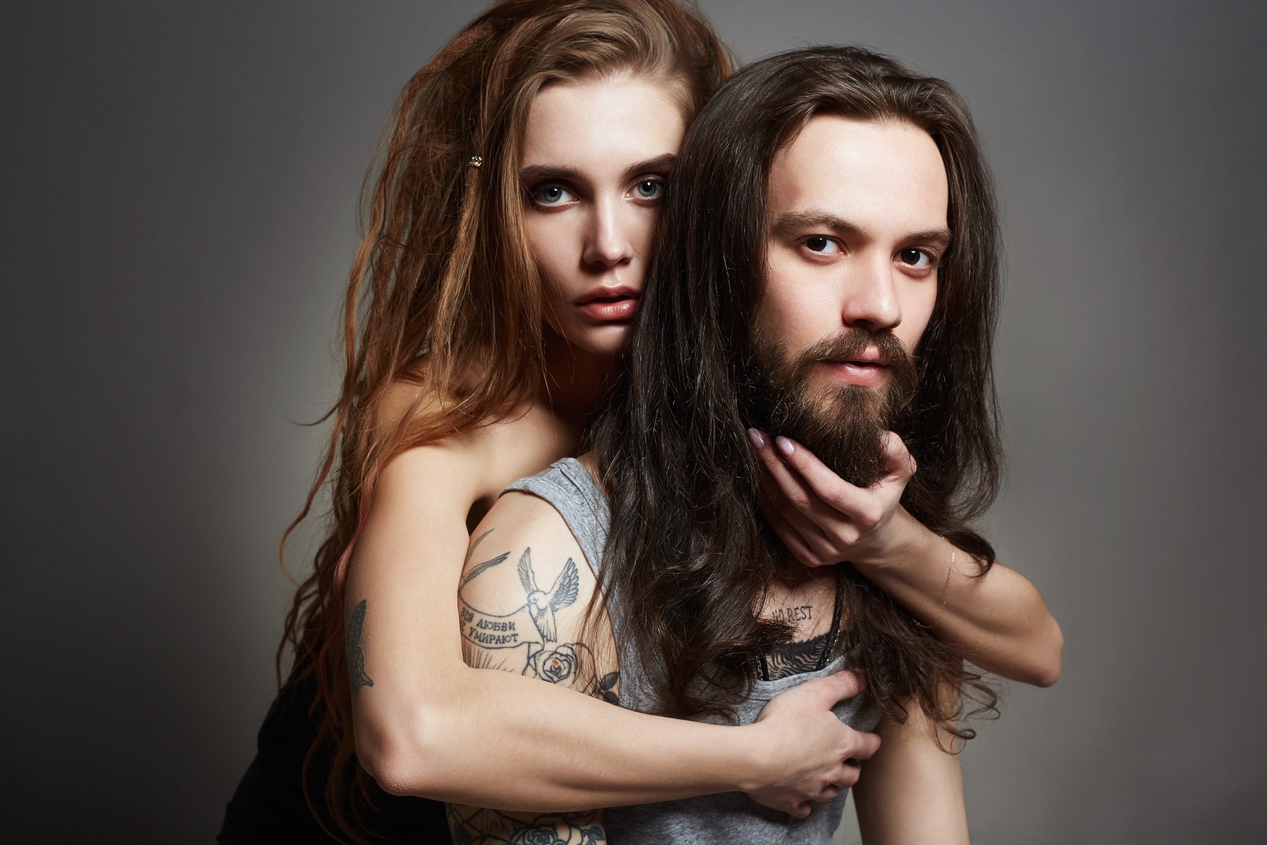Why Beautiful Women Marry “Unattractive” Men: The Truth About Female Psychology 16 Why Beautiful Women Marry “Unattractive” Men - Beautiful Lovely Couple With Tattoo. Sexy Woman And Handsome Man. Boy And Girl Togheter