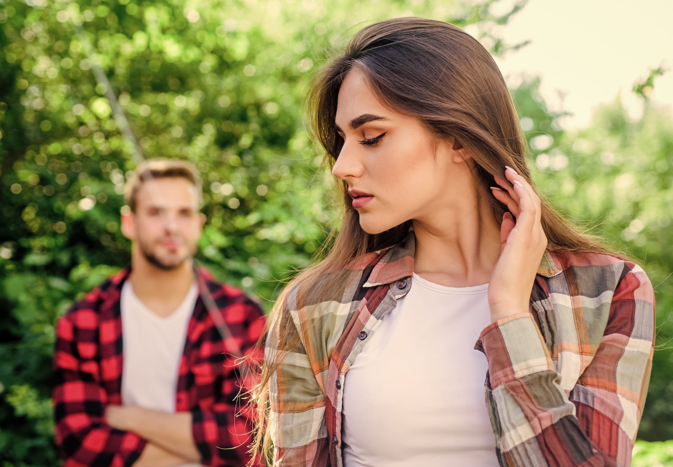 Why Your Girlfriend Starts Drama Out Of Nowhere - And How To Stay Calm And In Control 23 First Meet. Woman In Selective Focus With Man In Park. Family Weekend. Romantic Date. Valentines Day. Summer Camping In Forest. First Meet Of Couple Outdoor. Relationship. Couple In Love.