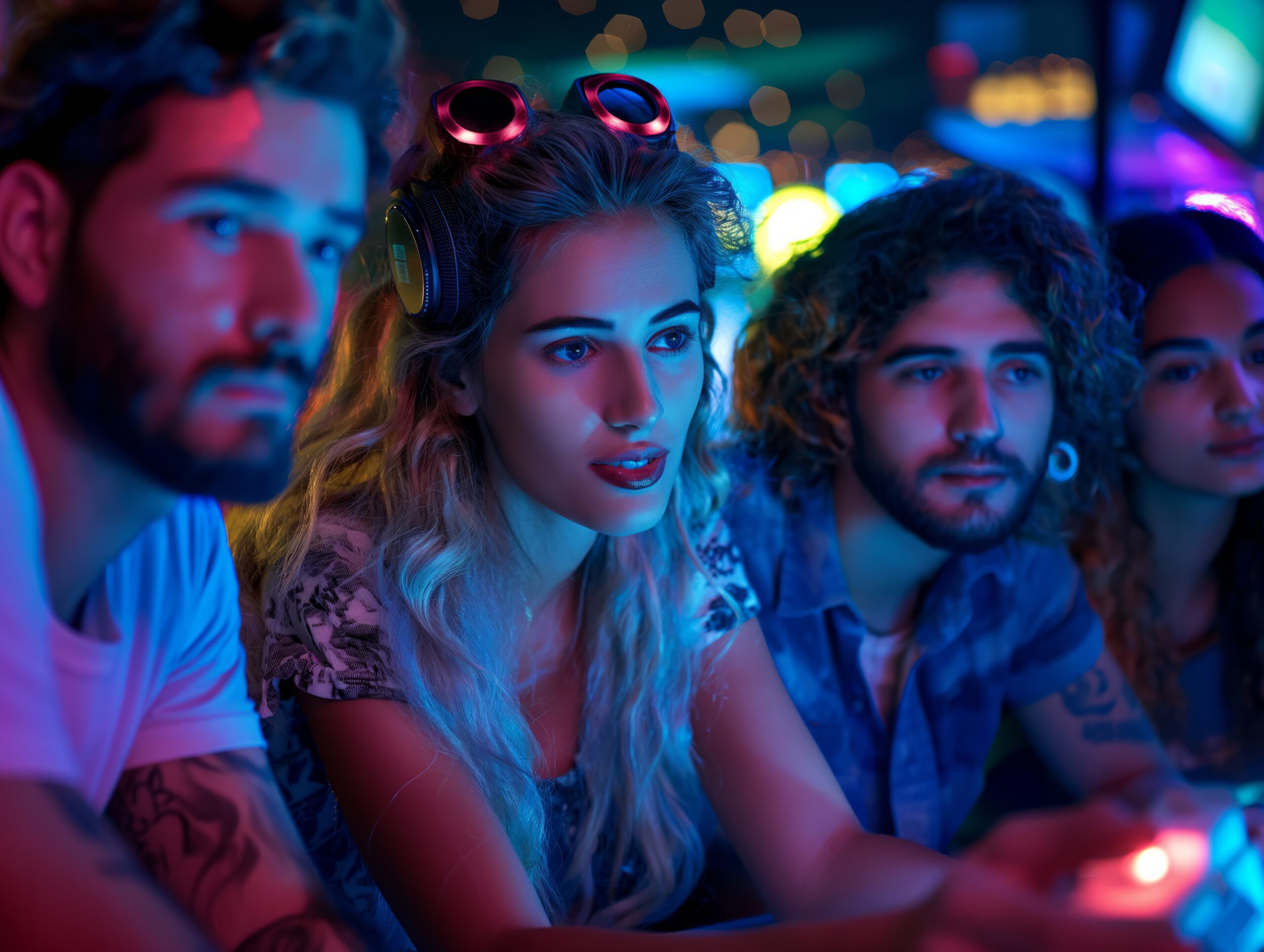 You’re Attractive But Shy: Why That’s Killing Your Game In Clubs (And How To Fix It) 21 You’re Attractive But Shy: A Group Of People Are Playing A Video Game Together, With One Woman Wearing A Pair Of Sunglasses