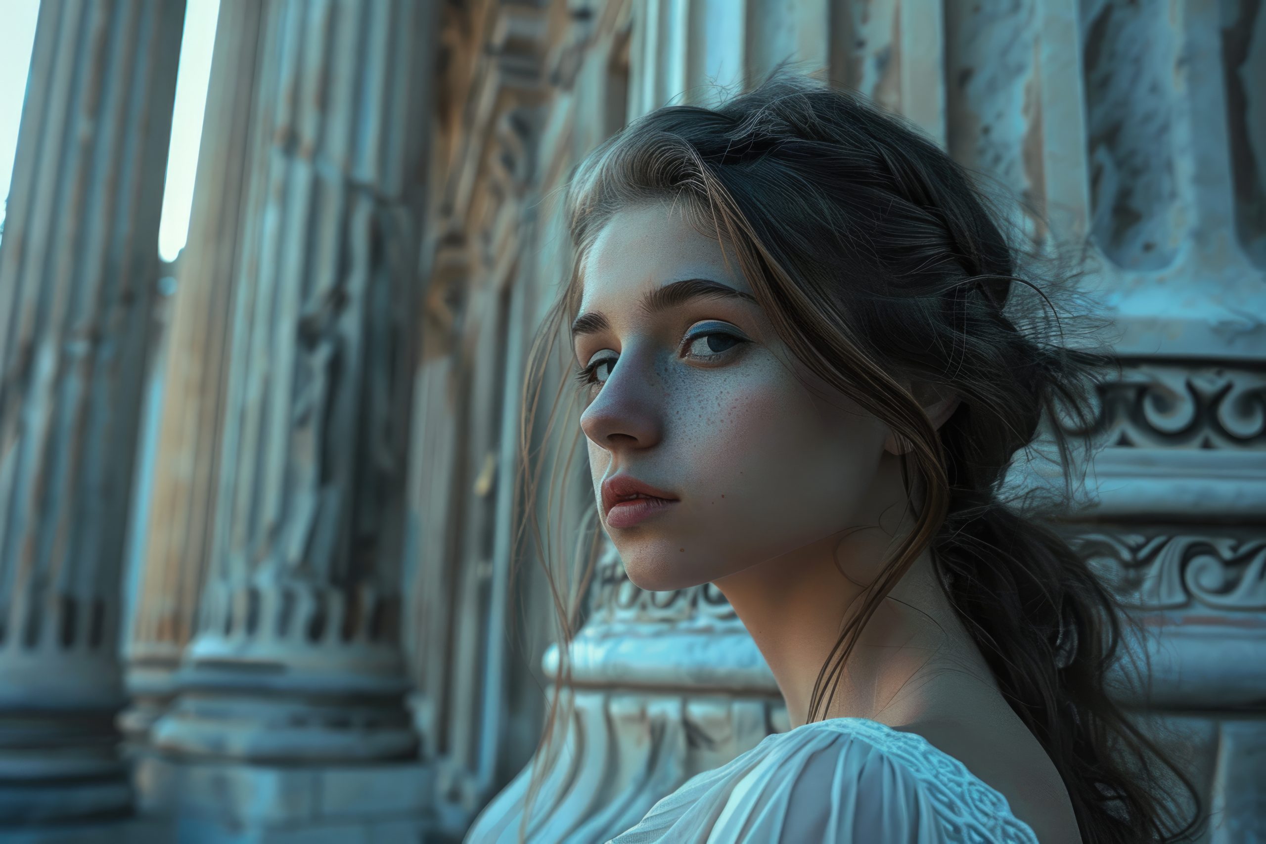 Am I Dating A Woman With Daddy Issues? (7 Signs To Look Out For) 18 Portrait-Girl-Against-Background-Neoclassical-Architecture