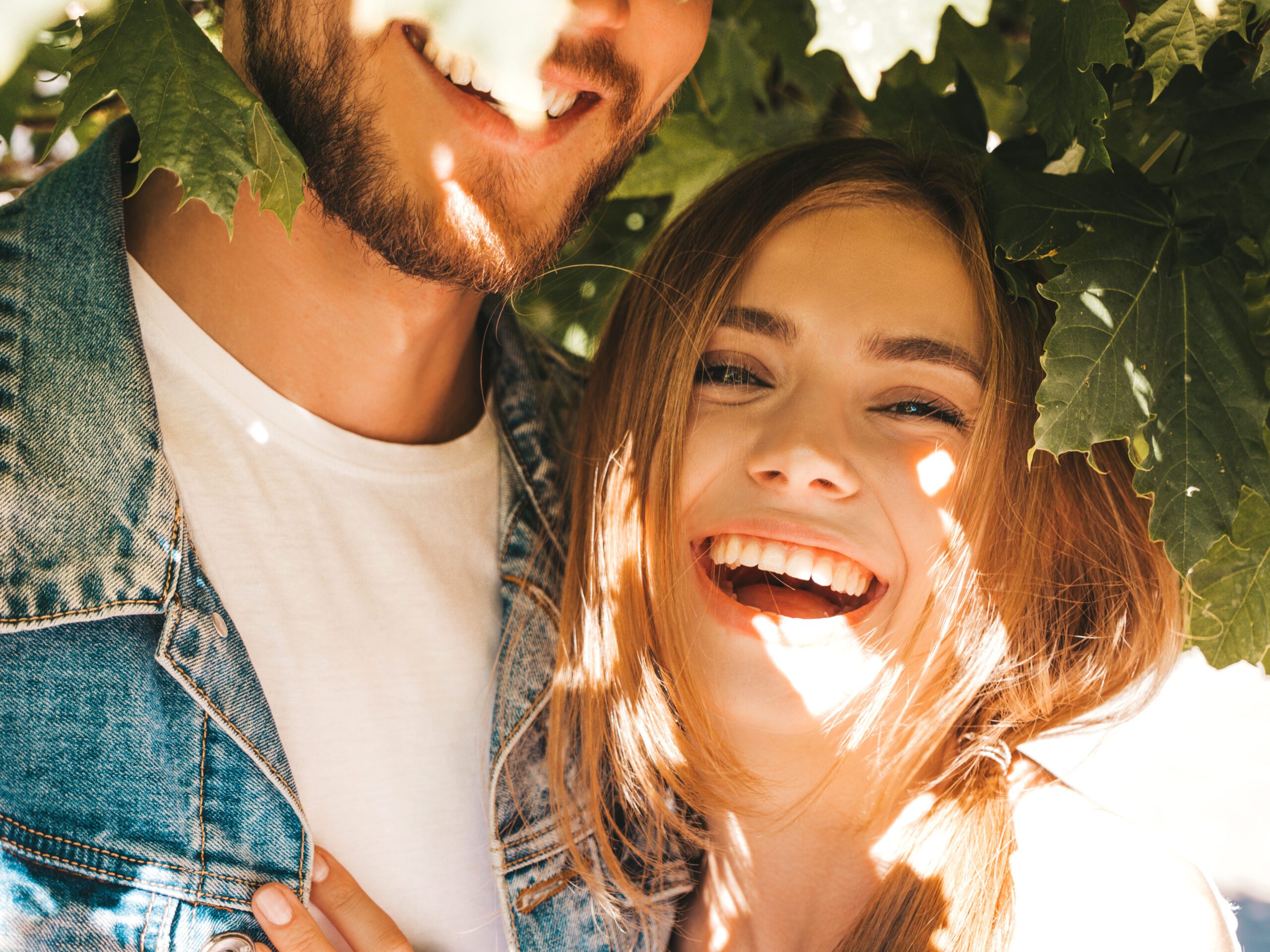 How To Make Your Girlfriend Happy Using The “Contrast” Mind Trick 11 Smiling Beautiful Girl Her Handsome Boyfriend Posing Street Near Tree Scaled